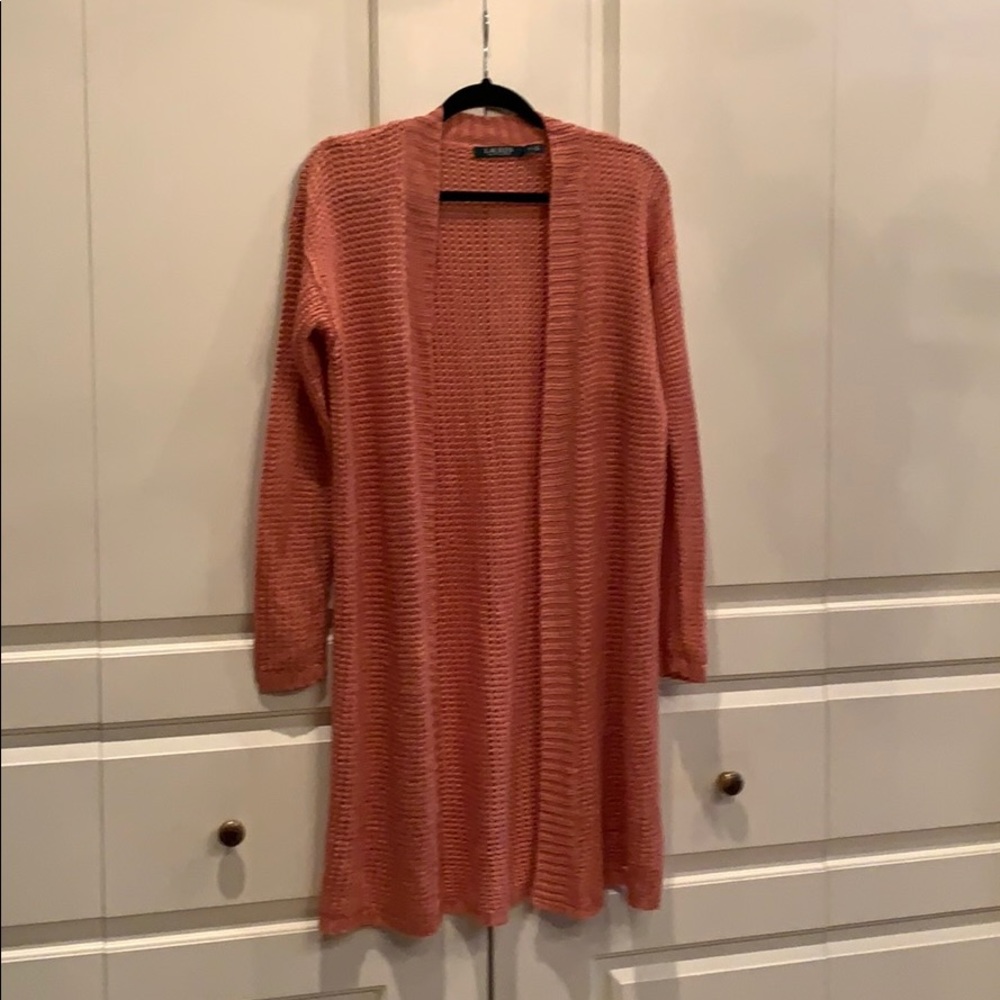 Long, cardigan Sweater. Worn one time.